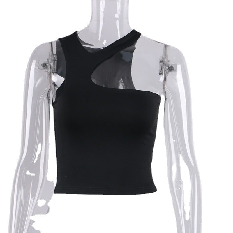 Cut Out Off-Shoulder Crop Top