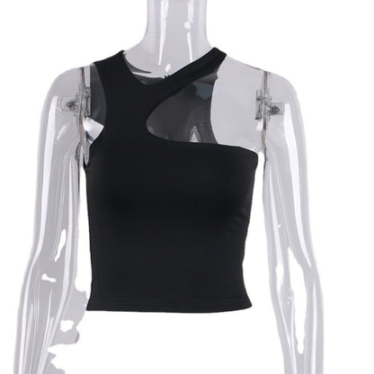 Cut Out Off-Shoulder Crop Top