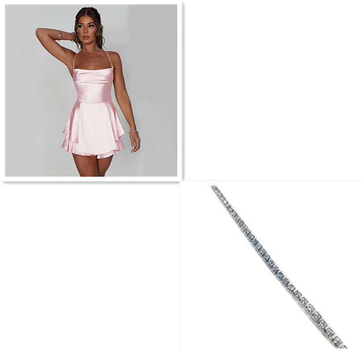 Silky Satin Cami Romper