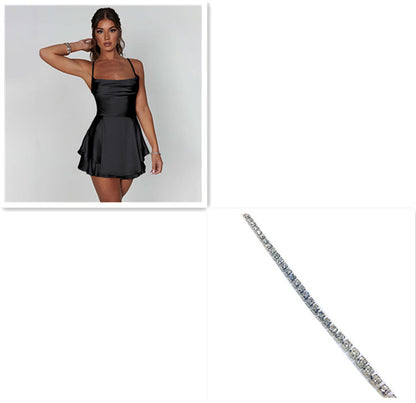 Silky Satin Cami Romper